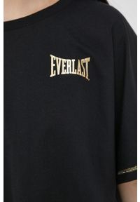 EVERLAST - Everlast t-shirt bawełniany kolor czarny. Kolor: czarny. Materiał: bawełna. Wzór: nadruk