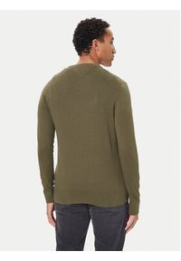 TOMMY HILFIGER - Tommy Hilfiger Sweter MW0MW28046 Zielony Regular Fit. Kolor: zielony. Materiał: bawełna #5