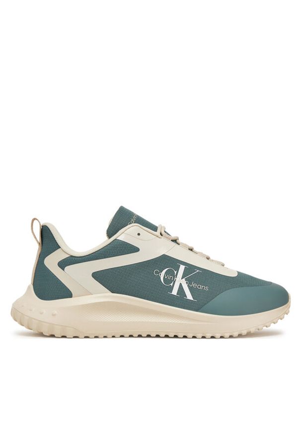 Calvin Klein Jeans Sneakersy Eva Runner Low Lace Ml Mix YM0YM00968 Niebieski. Kolor: niebieski. Materiał: materiał