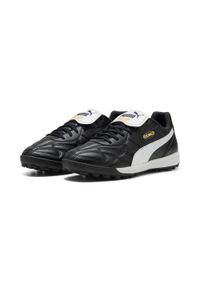 Puma - Buty piłkarskie unisex KING TOP TT PUMA Black White Gold. Kolor: czarny, biały, wielokolorowy. Sport: piłka nożna