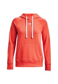 Under Armour - Bluza Z Kapturem Damska Polar Rival HB. Typ kołnierza: kaptur. Kolor: pomarańczowy, wielokolorowy, żółty. Materiał: polar