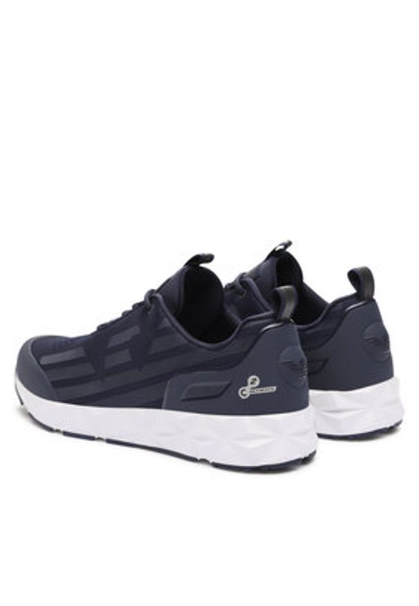 EA7 Emporio Armani Sneakersy X8X033 XCC52 S883 Granatowy. Kolor: niebieski. Materiał: skóra