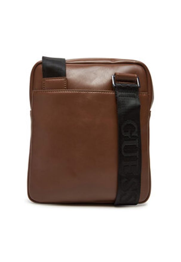 Guess Saszetka HMBOCA P5323 Brązowy. Kolor: brązowy. Materiał: skóra