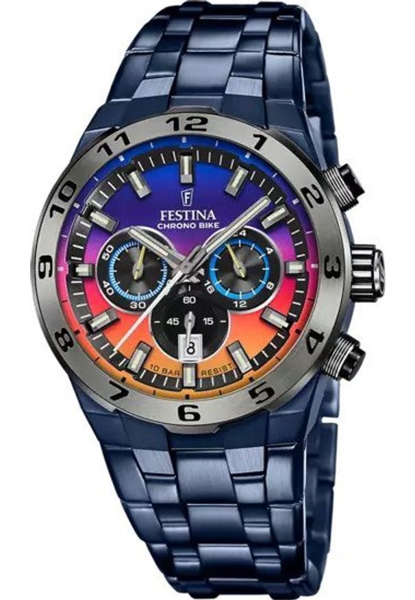 Zegarek Festina Zegarek męski Festina F20709-1 niebieski. Kolor: niebieski