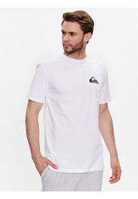 Quiksilver T-Shirt Mini Logo EQYZT07215 Biały Regular Fit. Kolor: biały. Materiał: bawełna