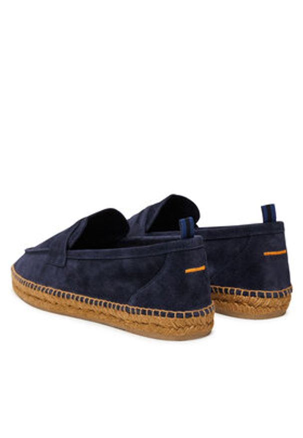 Castañer Espadryle Nacho T/186 23417 Granatowy. Kolor: niebieski. Materiał: skóra, zamsz
