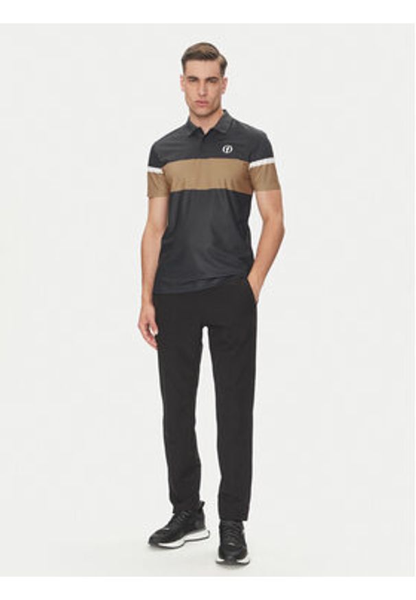 BOSS Polo Paddy The Open 25 50548813 Czarny Regular Fit. Typ kołnierza: polo. Kolor: czarny. Materiał: syntetyk