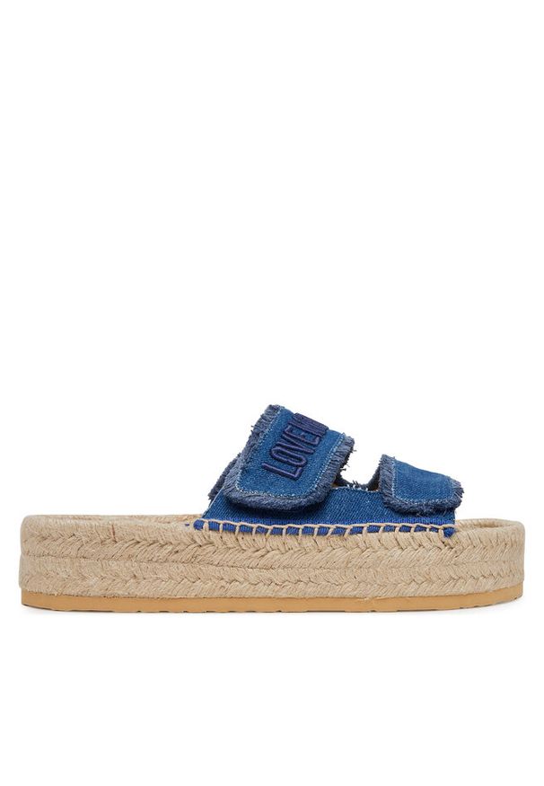 Love Moschino - Espadryle LOVE MOSCHINO. Kolor: niebieski