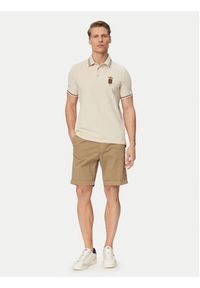 Aeronautica Militare Polo 261PO1914UP00403 Beżowy Regular Fit. Typ kołnierza: polo. Kolor: beżowy. Materiał: bawełna #3