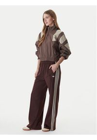 Adidas - adidas Bluza Blocked Washed KD8787 Brązowy Oversize. Kolor: brązowy. Materiał: syntetyk #5