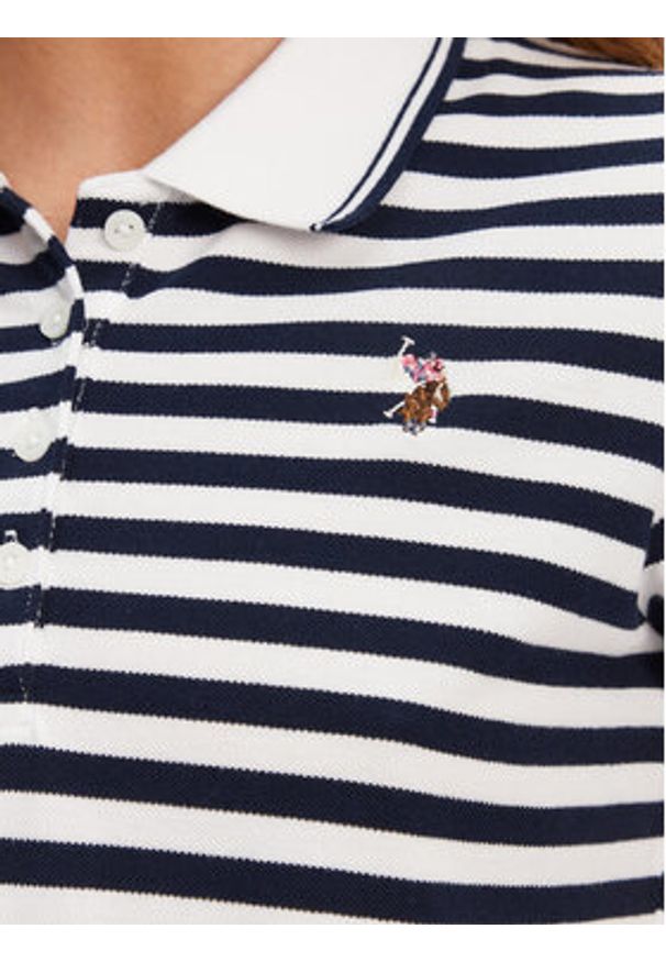 U.S. Polo Assn. Polo WUP1310 Granatowy Regular Fit. Typ kołnierza: polo. Kolor: niebieski. Materiał: bawełna