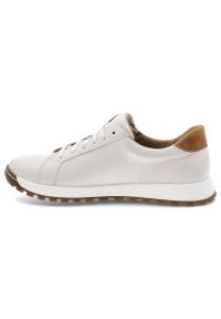 Białe Sneakersy Wasak Stylowe Obuwie Damskie. Okazja: na co dzień. Zapięcie: sznurówki. Kolor: biały. Materiał: jeans, nubuk, skóra. Wzór: grochy. Sezon: lato #4