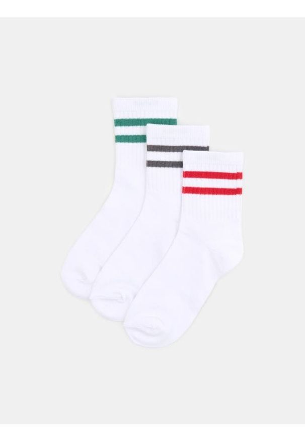 Sinsay - Skarpetki 3 pack - wielobarwny