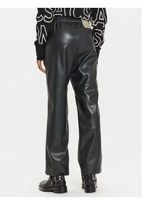 Max Mara Leisure Spodnie z imitacji skóry Struzzo 2426786098 Czarny Straight Fit. Kolor: czarny. Materiał: skóra #5