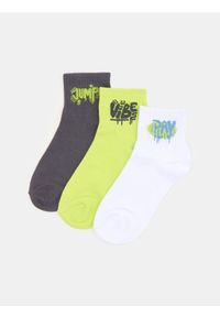 Sinsay - Skarpetki 3 pack - zielony. Kolor: zielony #1