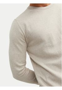 Jack & Jones - Jack&Jones Sweter Emil 12208364 Beżowy Regular Fit. Kolor: beżowy. Materiał: bawełna #3