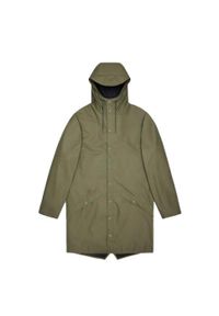 Rains - Kurtka RAINS LONG JACKET W3 Zielony. Kolor: zielony. Materiał: tkanina, syntetyk #2
