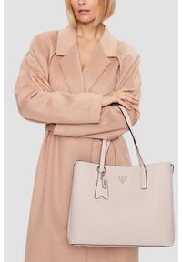 Guess - GUESS Biała damska torebka Girlfriend Tote. Kolor: biały. Styl: elegancki, casual #7