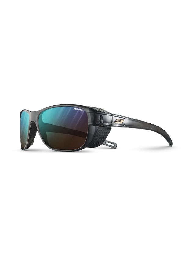 JULBO - Sportowe okulary górskie z fotochromem Julbo Camino M Reactiv. Kolor: czarny, szary, wielokolorowy. Sport: turystyka piesza
