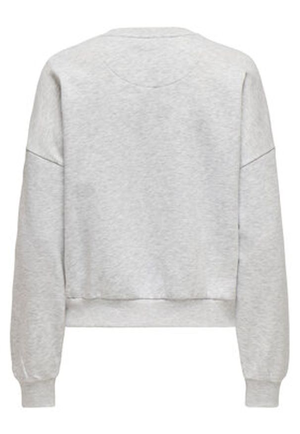 only - ONLY Bluza Rolling Stones 15345927 Szary Regular Fit. Kolor: szary. Materiał: syntetyk