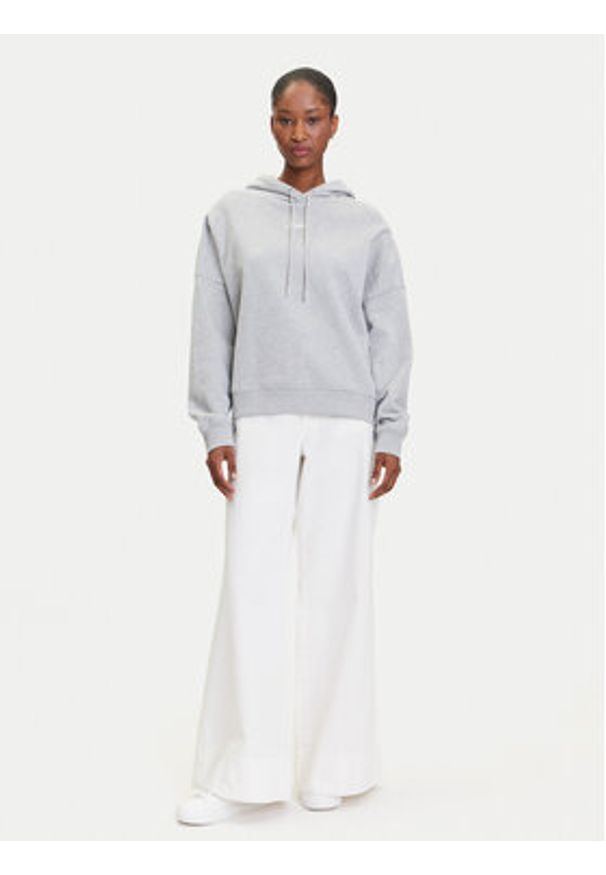 BOSS Bluza C_Ehoody 50547572 Szary Oversize. Kolor: szary. Materiał: bawełna