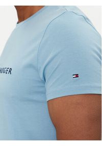 TOMMY HILFIGER - Tommy Hilfiger T-Shirt Logo MW0MW11797 Błękitny Regular Fit. Kolor: niebieski. Materiał: bawełna