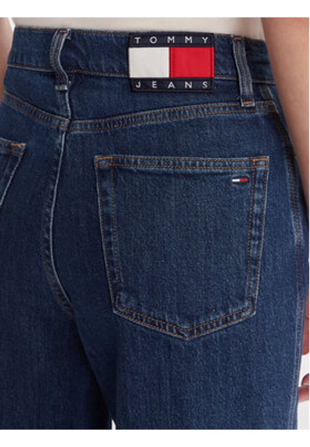 Tommy Jeans Jeansy Claire DW0DW22438 Granatowy Wide Leg. Kolor: niebieski