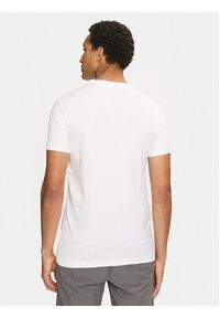 Calvin Klein Jeans T-Shirt Metallic Box J30J325686 Biały Slim Fit. Kolor: biały. Materiał: bawełna