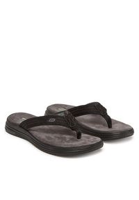 skechers - Skechers Japonki Proven Sd-Baylis 204577/BLK Czarny. Kolor: czarny. Materiał: materiał #5