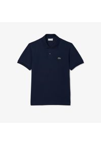 Lacoste Model Short Sleeved Ribbed Collar Kolor Niebieski. Typ kołnierza: polo. Kolor: niebieski. Materiał: tkanina