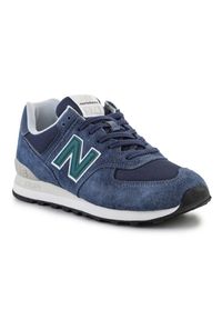 Buty New Balance M U574SNG niebieskie. Kolor: niebieski. Materiał: materiał, zamsz, syntetyk. Model: New Balance 574 #1