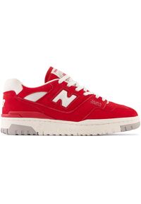 Buty męskie New Balance BB550VND – czerwone. Okazja: na co dzień. Kolor: czerwony. Materiał: guma, materiał, skóra, zamsz. Szerokość cholewki: normalna. Sport: koszykówka