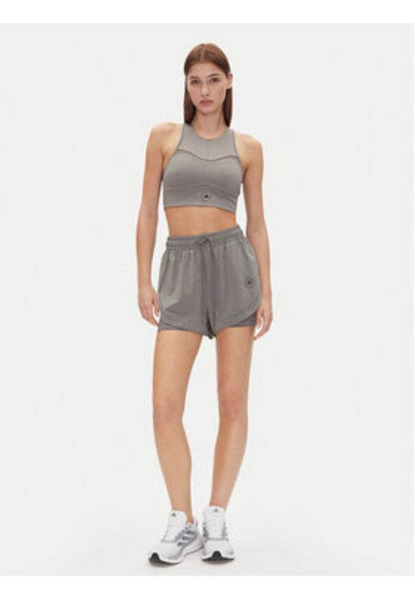 Adidas by Stella McCartney - adidas by Stella McCartney Szorty sportowe Stella McCartney TruePurpose 2-in-1 JI5220 Szary Regular Fit. Kolor: szary. Materiał: syntetyk
