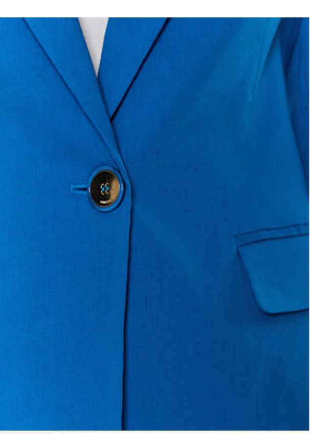 Pinko Marynarka Equilibrato 100987 A0IM Niebieski Slim Fit. Kolor: niebieski. Materiał: len, wiskoza