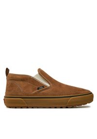 Vans Sneakersy Mid Slip Mte 1 VN0A5KQS4271 Brązowy. Kolor: brązowy. Materiał: zamsz, skóra