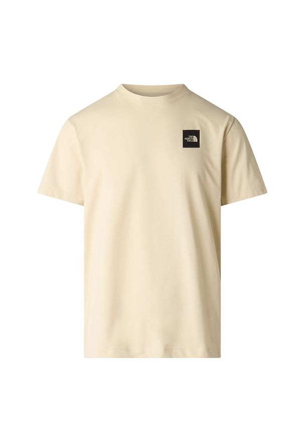 Koszulka męska The North Face Evolution Box Half Dome 0A8G9CDOM1 - beżowa. Kolor: beżowy. Materiał: tkanina, poliester, bawełna. Długość rękawa: krótki rękaw. Długość: krótkie