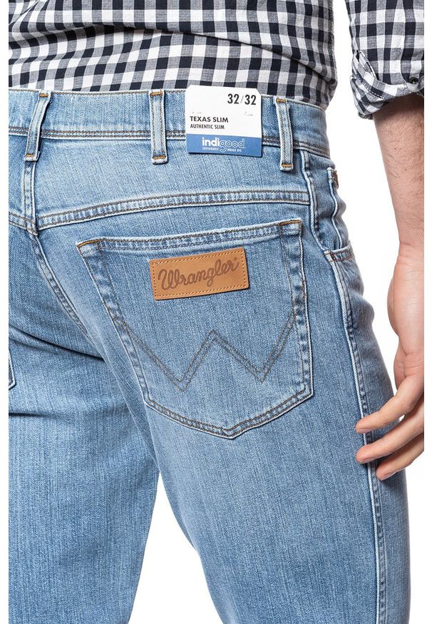 Wrangler - WRANGLER SPODNIE MĘSKIE TEXAS SLIM BLUEGENICS W12SP1136 112126512