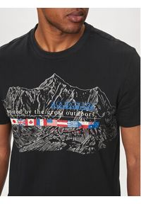 Napapijri T-Shirt S-Turin NP0A4HQG Czarny Regular Fit. Kolor: czarny. Materiał: bawełna