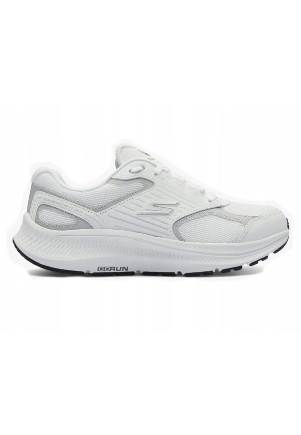 skechers - Buty do biegania damskie SKECHERS GO RUN CONSISTENT skóra. Okazja: na co dzień. Kolor: biały. Materiał: skóra. Model: Skechers Sport. Sport: bieganie