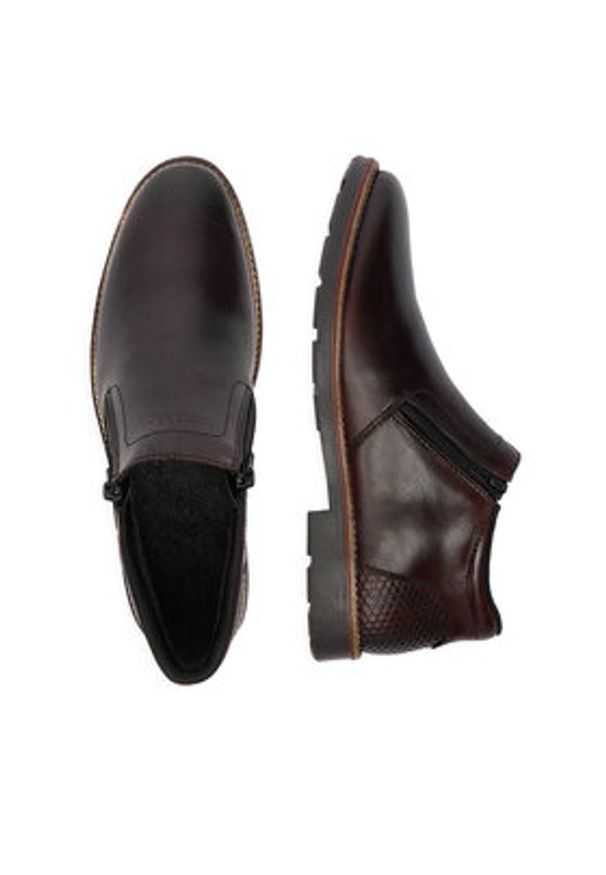 Rieker Półbuty 15398-25 Brązowy. Kolor: brązowy. Materiał: skóra