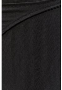 LABELLAMAFIA - LaBellaMafia Szorty damskie kolor czarny gładkie high waist. Okazja: na co dzień. Stan: podwyższony. Kolor: czarny. Wzór: gładki. Styl: casual #3