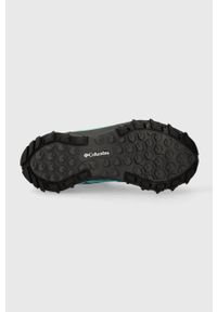 columbia - Columbia buty Peakfreak II Outdry damskie kolor turkusowy. Kolor: turkusowy. Materiał: syntetyk, materiał. Szerokość cholewki: normalna. Sezon: zima #4