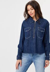 Lee - LEE 1 POCKET SHIRT DAMSKA KOSZULA JEANSOWA RINSE L45PKX36 112110334. Materiał: jeans