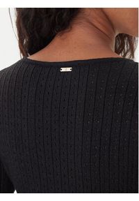 Fracomina Sweter FS25WT7021K501Q7 Czarny Slim Fit. Kolor: czarny. Materiał: wiskoza, syntetyk #5
