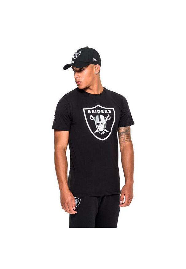 New Era - Koszulka Las Vegas Raiders. Kolor: czarny, biały, wielokolorowy