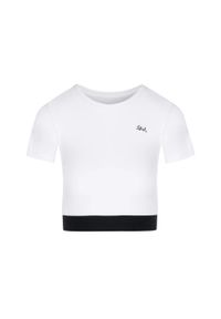 SLAVIWEAR - Top z gumką Classic White. Kolor: biały