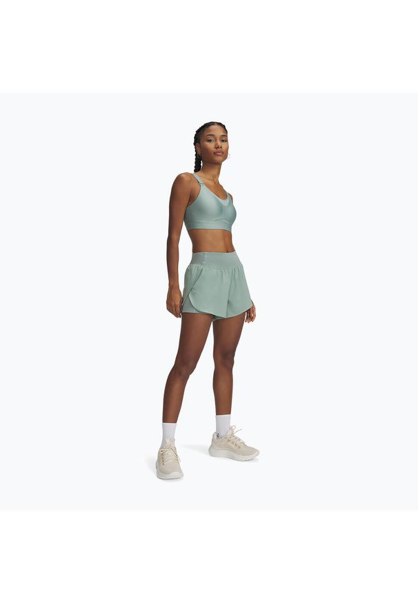 Biustonosz treningowy Under Armour Infinity High 2.0. Kolor: zielony. Sport: fitness