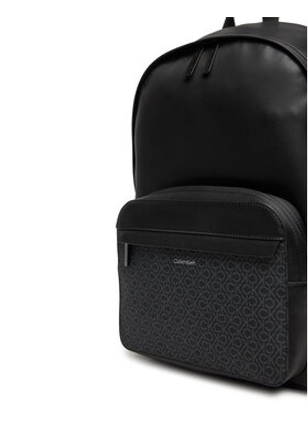 Calvin Klein Plecak Ck Must Round Bp Mono K50K513047 Czarny. Kolor: czarny. Materiał: skóra