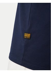 G-Star RAW - G-Star Raw T-Shirt Lash R T D16396-2653-B111 Granatowy Regular Fit. Kolor: niebieski. Materiał: bawełna #5