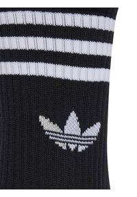Adidas - adidas Zestaw 6 par wysokich skarpet unisex 3-Stripes JV7411 Czarny. Kolor: czarny. Materiał: materiał, bawełna #4